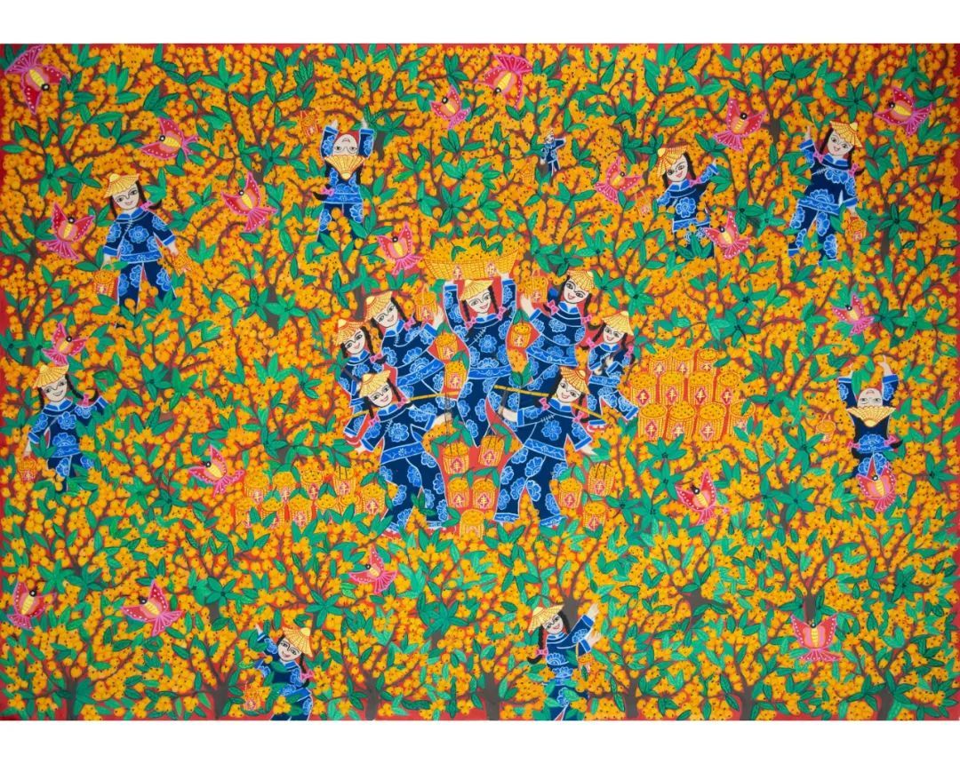 王亚红《乡村振兴果满园》王亚红《渔家姑娘》吴铭璐