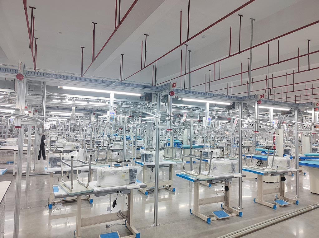 67淮滨上市公司梦百合家纺生产基地花落淮滨临港国际服装城