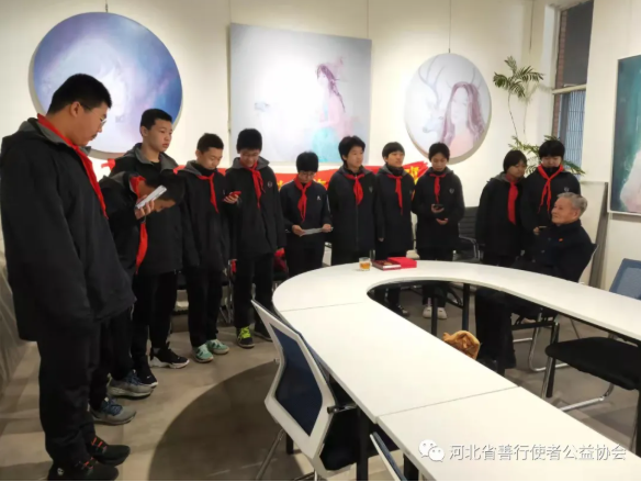 河北善行使者公益协会携手石家庄43中学子慰问抗美援朝老革命