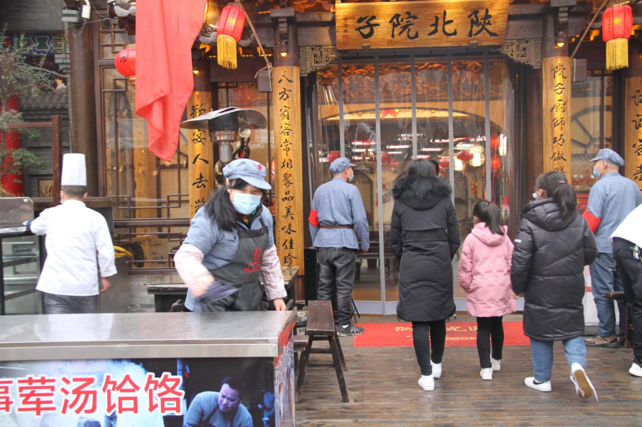 复工复业的福园巷子经营门店