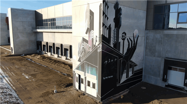 特斯拉欧洲超级工厂壁画亮相 网友：《沙丘》既视感 科幻味十足