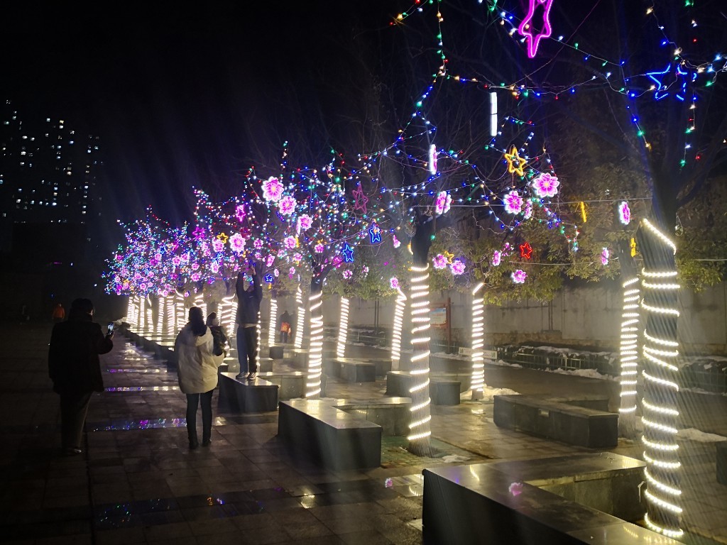 义马夜景图片