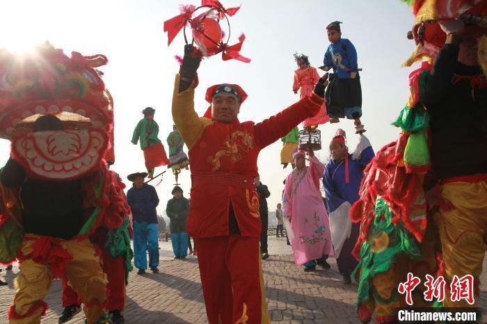 以往的平遥中国年，各项民俗活动陆续举行。　平遥县委宣传部提供