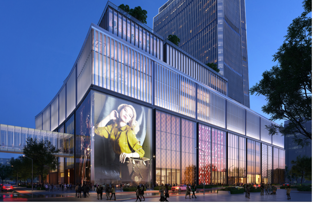 南京华贸购物中心效果图国际化潮流时尚商街:在前瞻z世代未来时尚