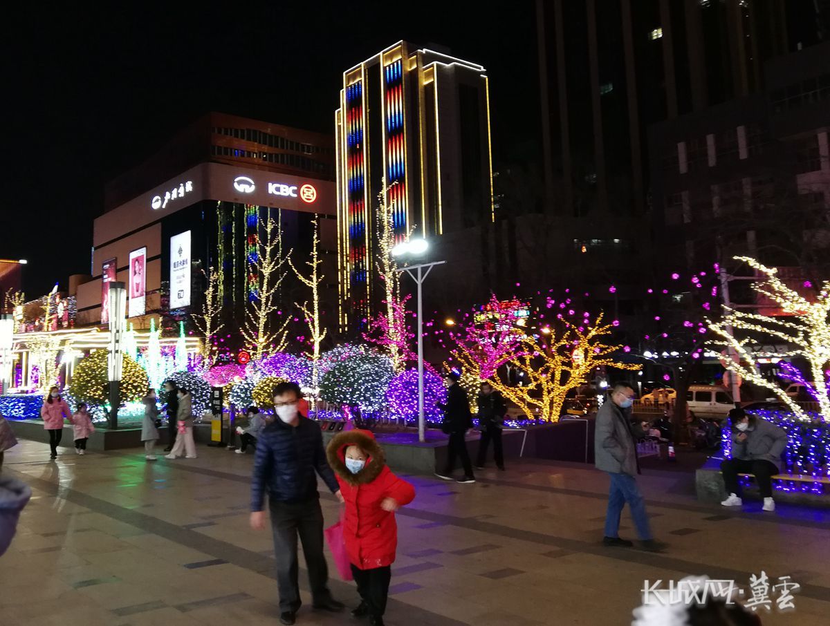 虎年新春 石家庄夜景流光溢彩年味十足凤凰网河北_凤凰网