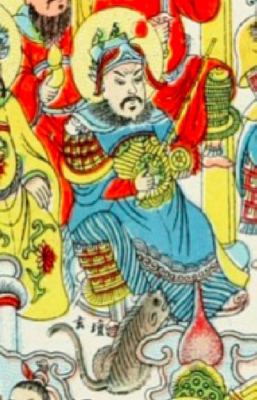 图5 清代年画《诸神图》中的玄坛赵元帅