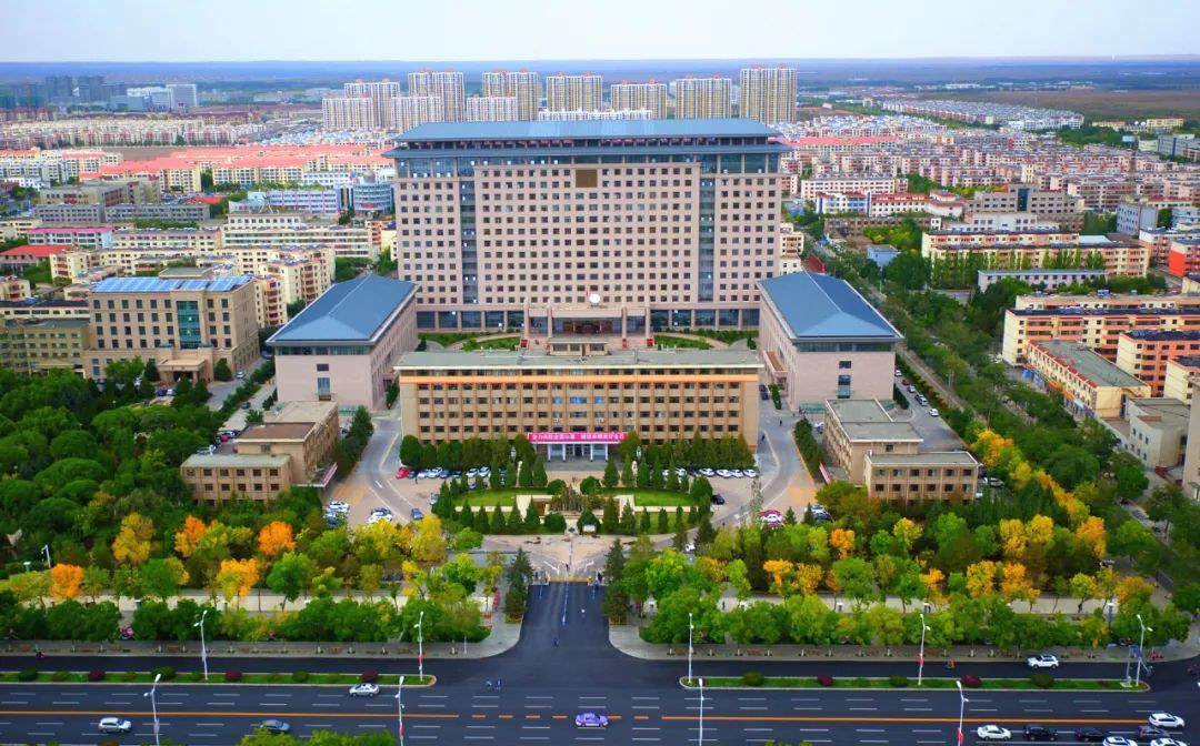 俯瞰金昌市行政中心