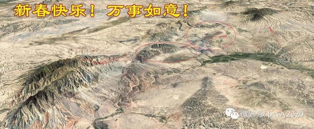 平川立体地形图 据谷歌地球制作