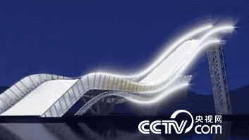 冬奥健儿笑傲“雪飞天” 敦煌元素助首钢大跳台出圈