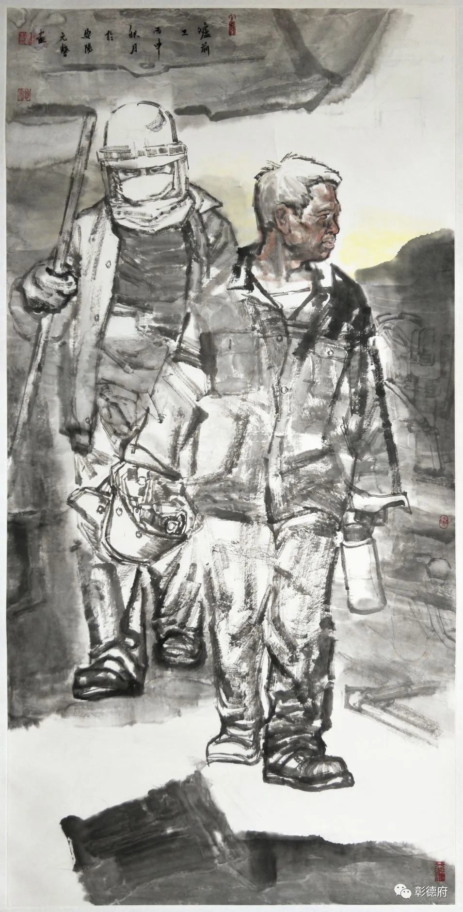 《炉前工》136cm68cm 2017年