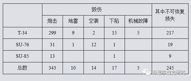 胡贝口袋——曼施坦因的谢幕战 双方损失