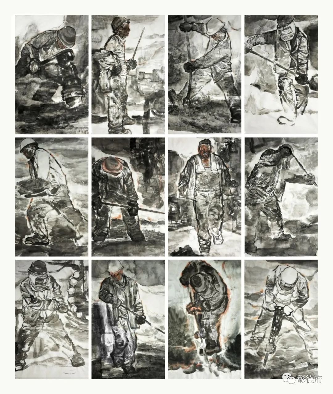 《熔铸人生系列之二》 200x240cm 2017年