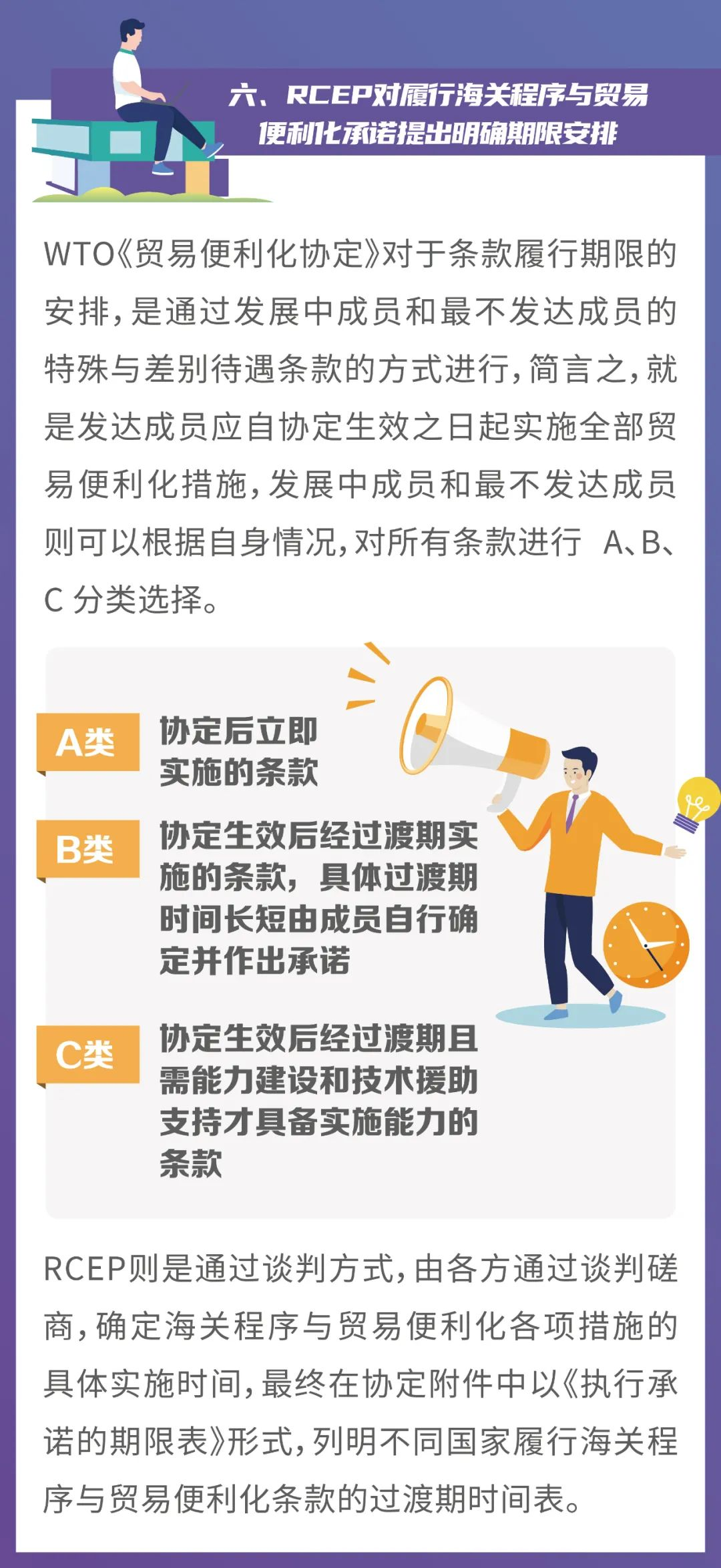 一图读懂——RCEP《海关程序与贸易便利化》与WTO《贸易便利化协定》对比