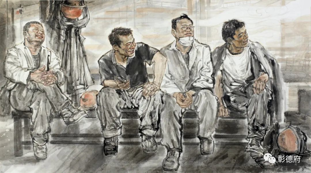 《乐在其中》120cmx218cm 2013年