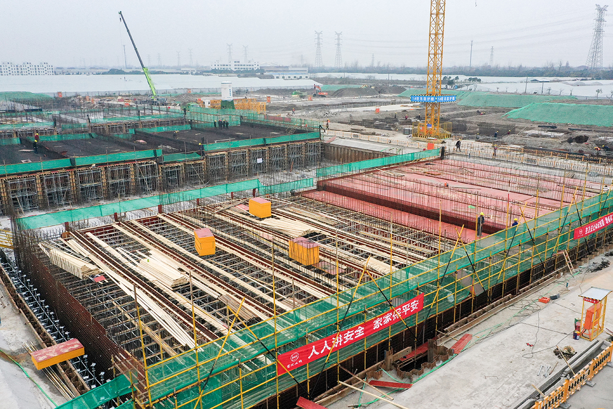 杭州湾首座现代化标准自来水厂预计今年底具备通水条件