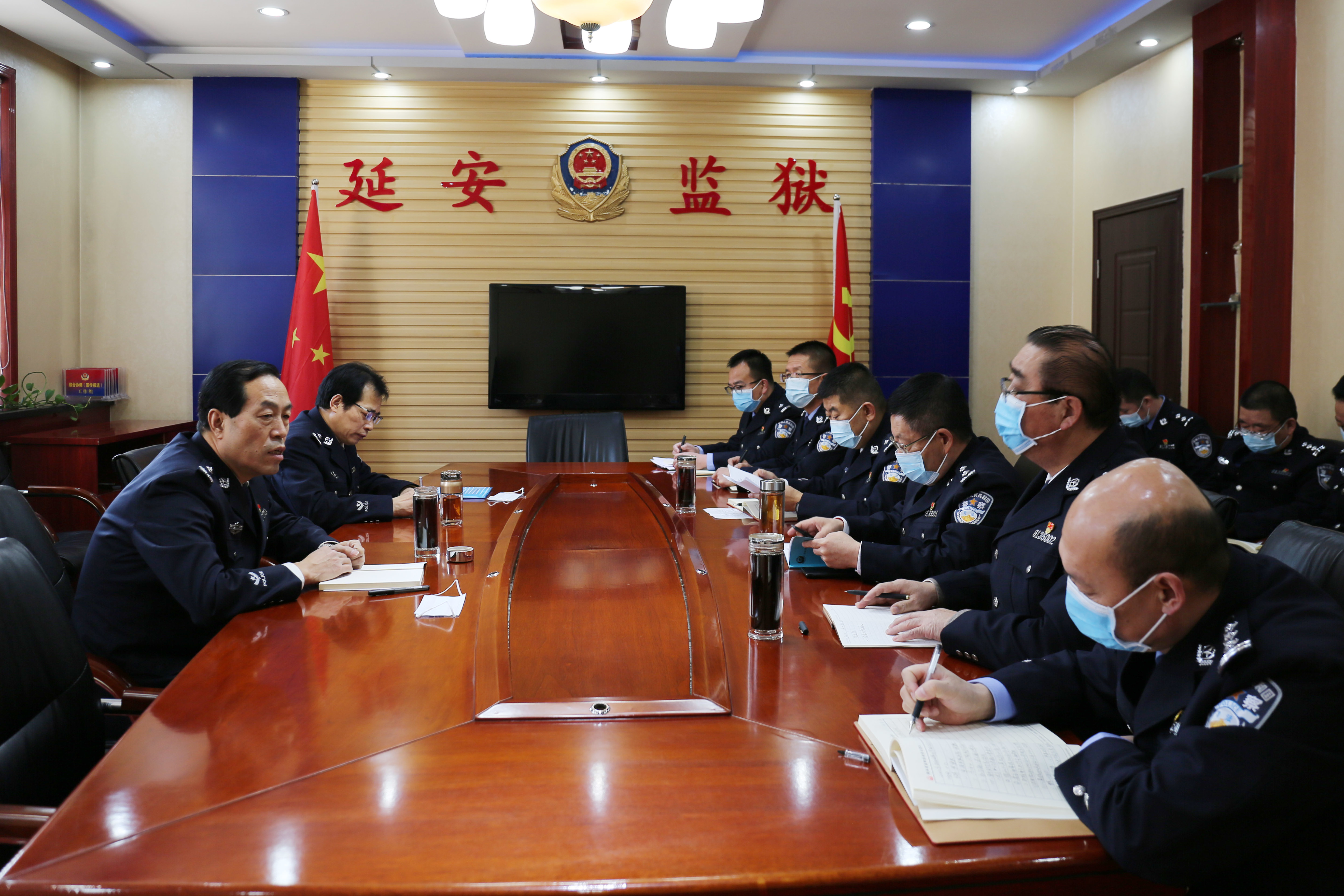 省监狱局第四考核组全面检查考核延安监狱2021年度工作