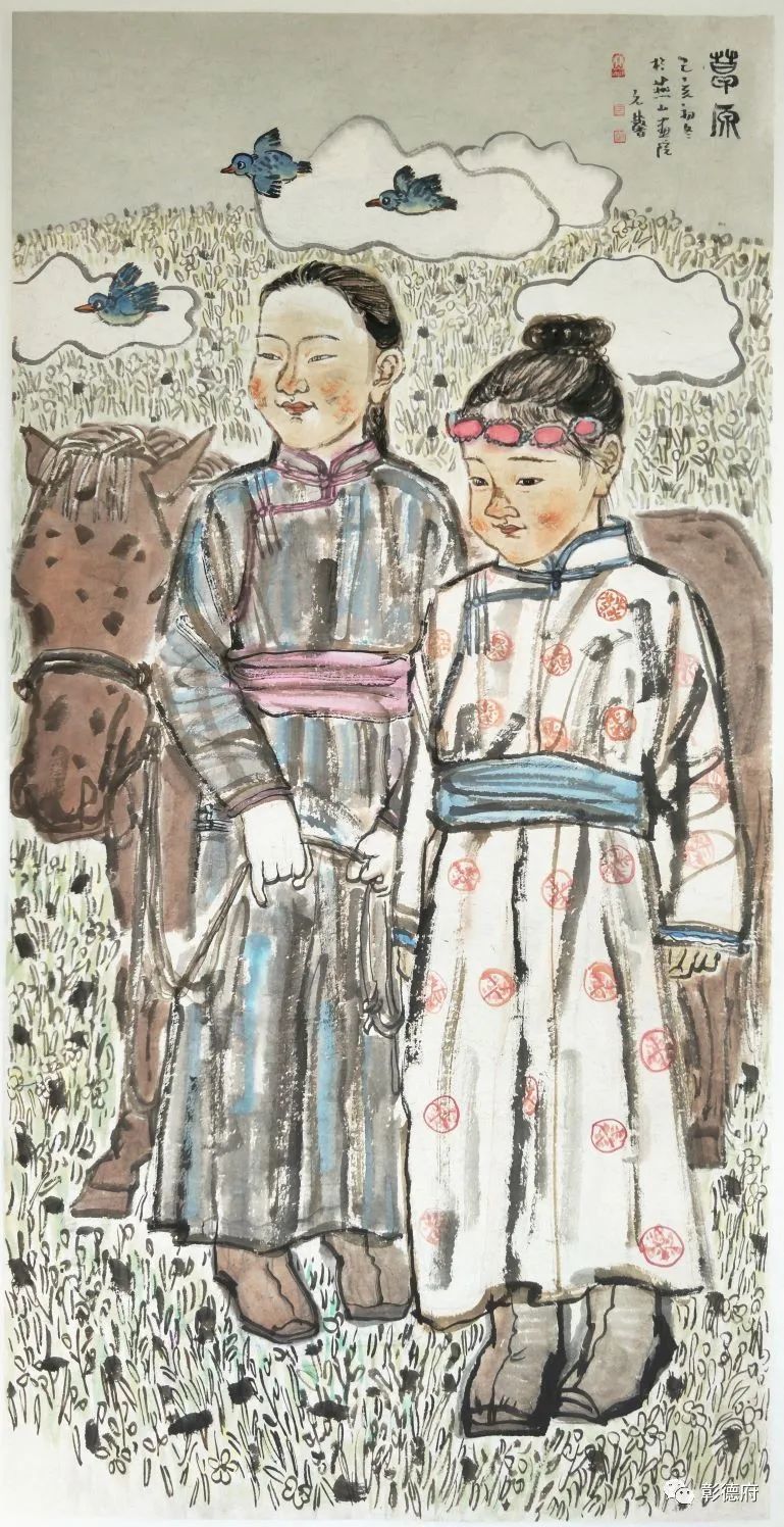 《吉祥草原》&middot;系列之四136x68cm 2019年