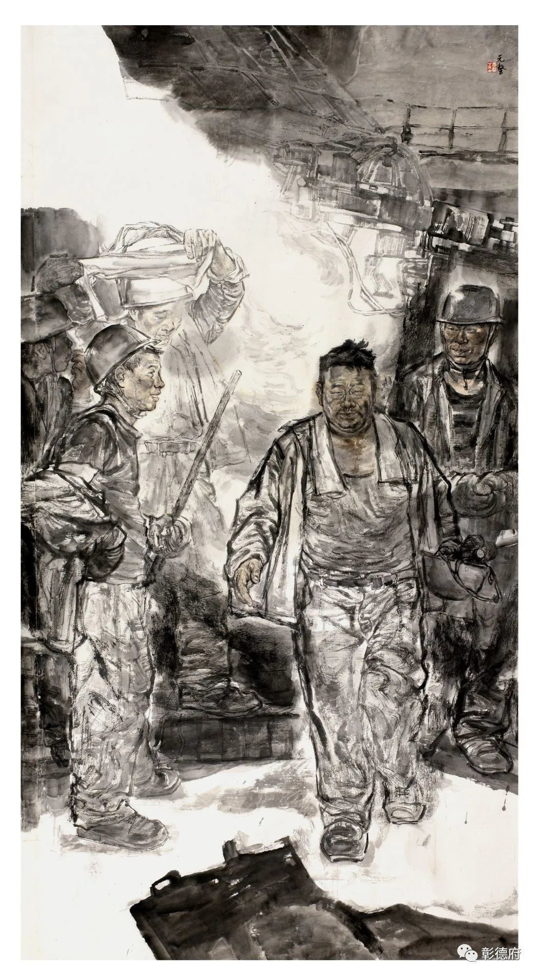 《熔铸人生》124cmx232cm 2014年