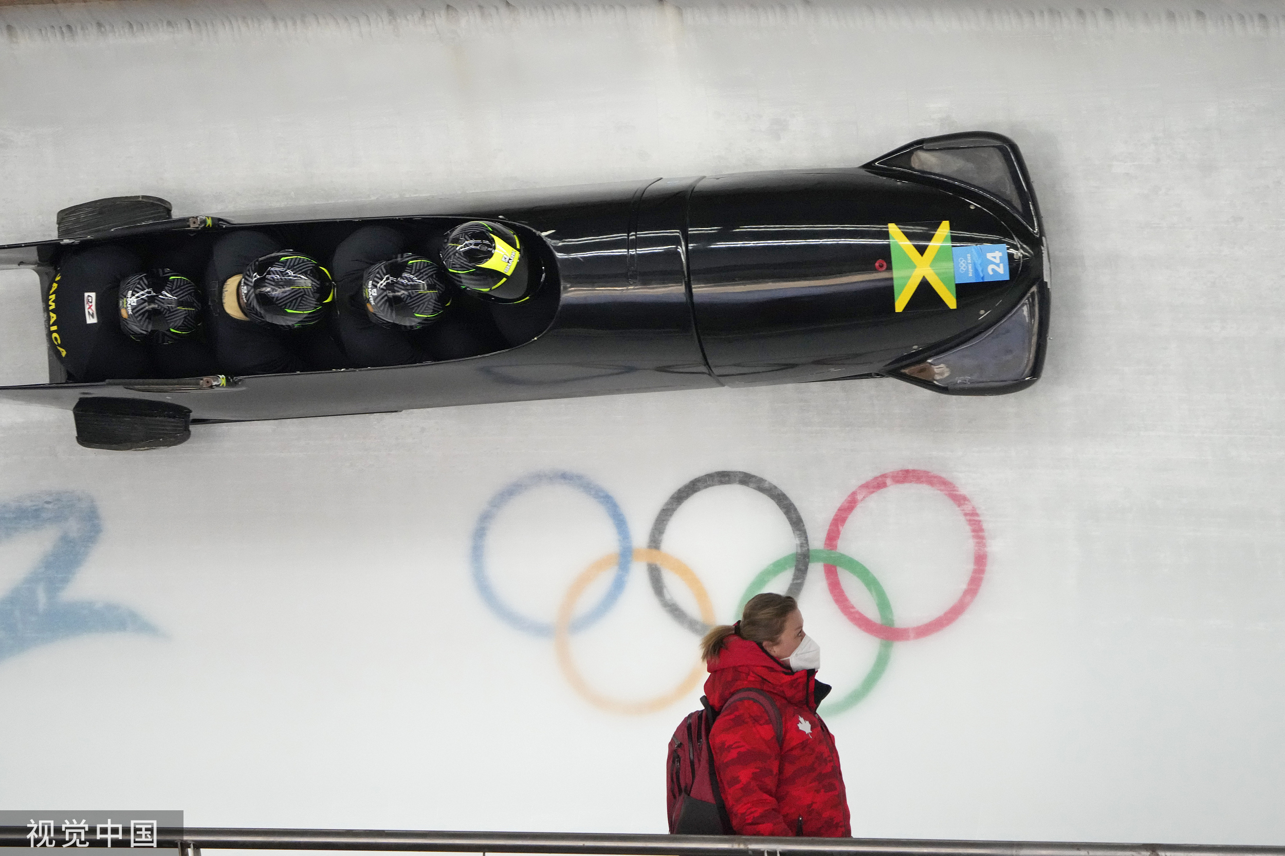 牙买加雪车队在北京冬奥会。