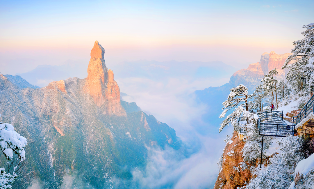 台州仙居 · 神仙居雁荡山雪景与其他地方相比别有独特风情,虽是冬季