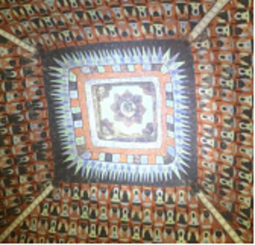 ▲初唐莫高窟第203窟藻井