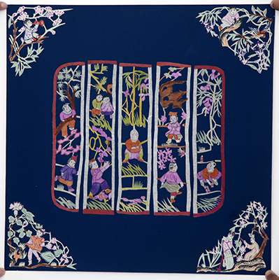 22染色剪纸-儿童戏曲窗花