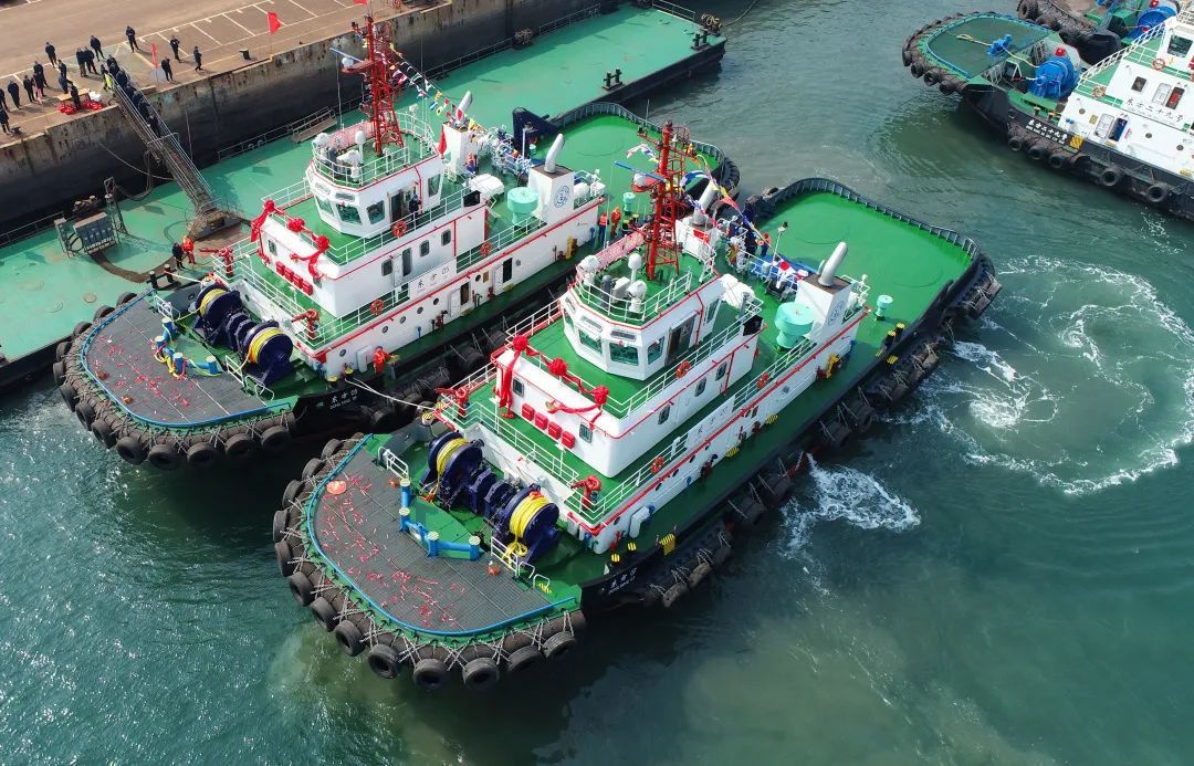 连云港自主建造的6500马力全回转拖轮吞吐量创历年来2月份新高