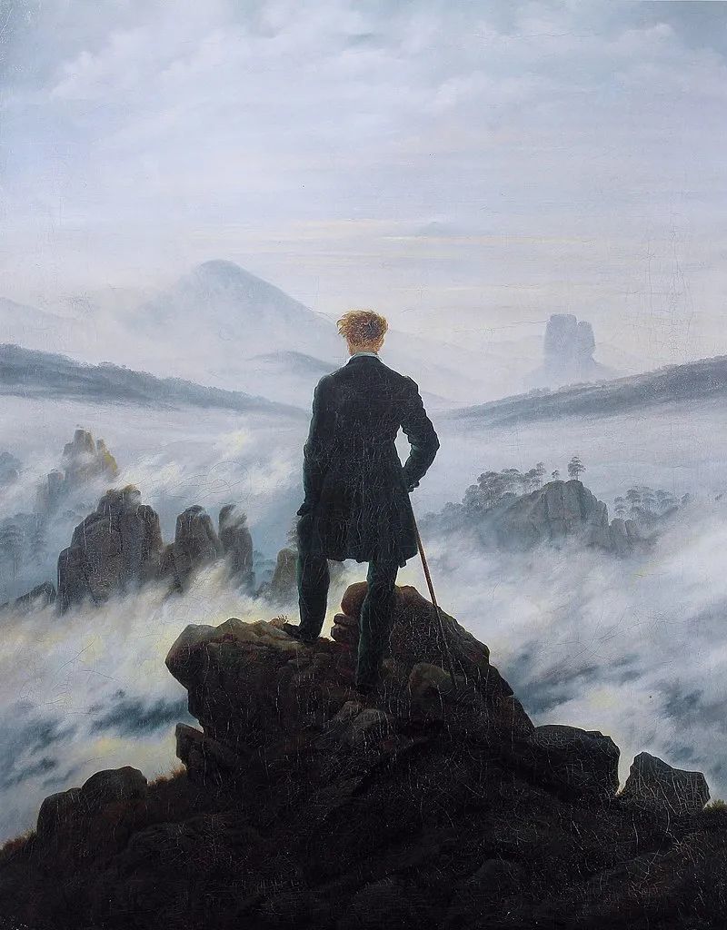 《雾海上的旅人》，卡斯帕·大卫·弗里德里希 绘