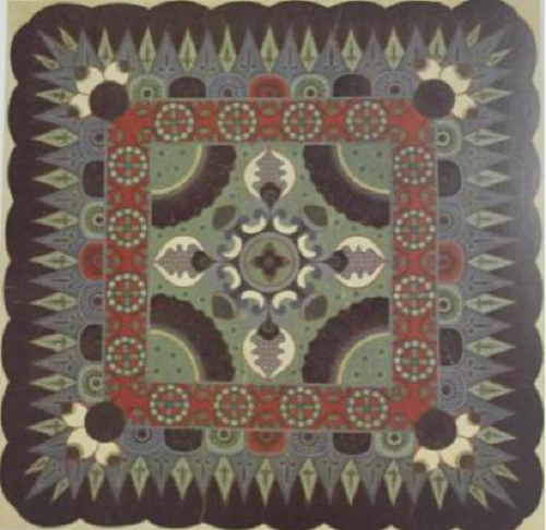 ▲初唐莫高窟第373窟藻井