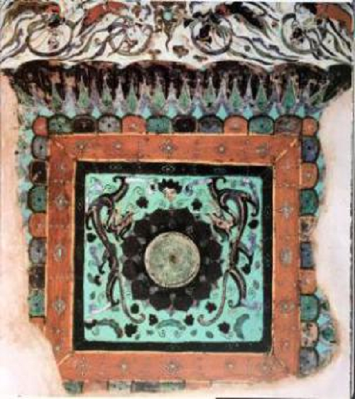 ▲初唐莫高窟第392窟藻井