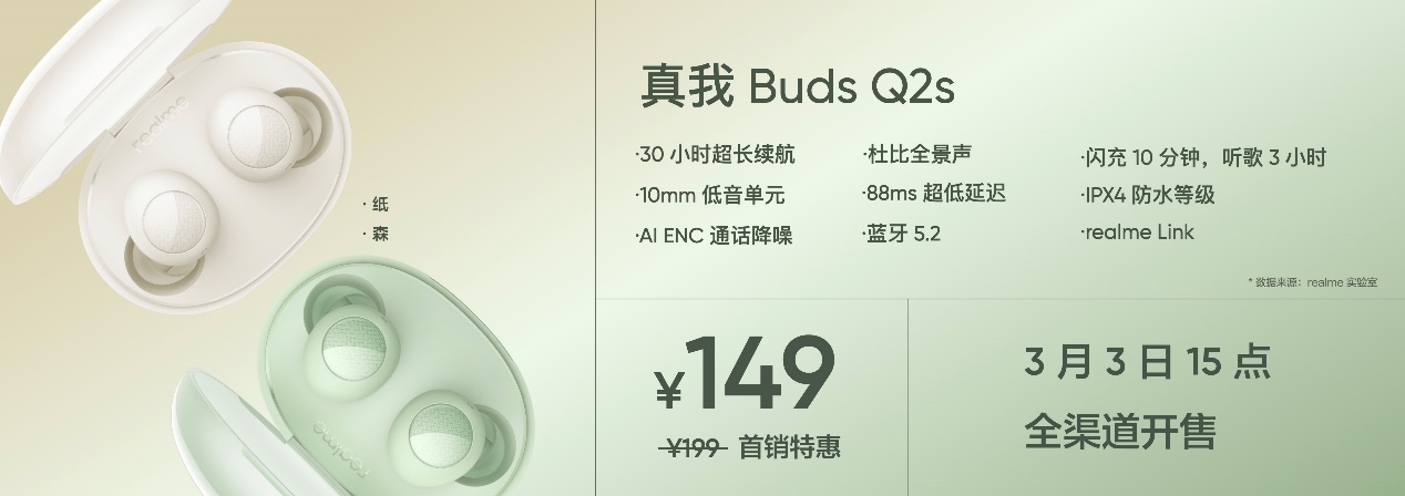 真我Buds Q2s