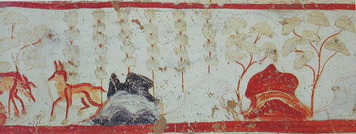 ▲太子回宫 莫高窟第428窟东壁 北周