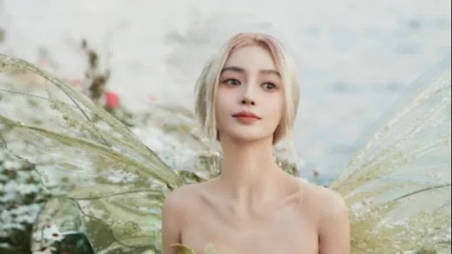 太美了吧！Angelababy森林精灵派对写真曝光