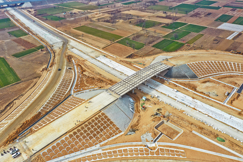 鸟瞰韦罗高速公路项目施工现场凤凰网陕西_凤凰网