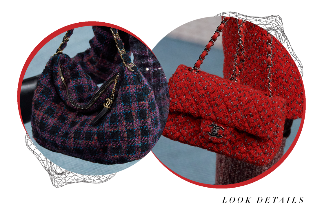 穿着斜纹软呢和香奈儿一起漫步乡野