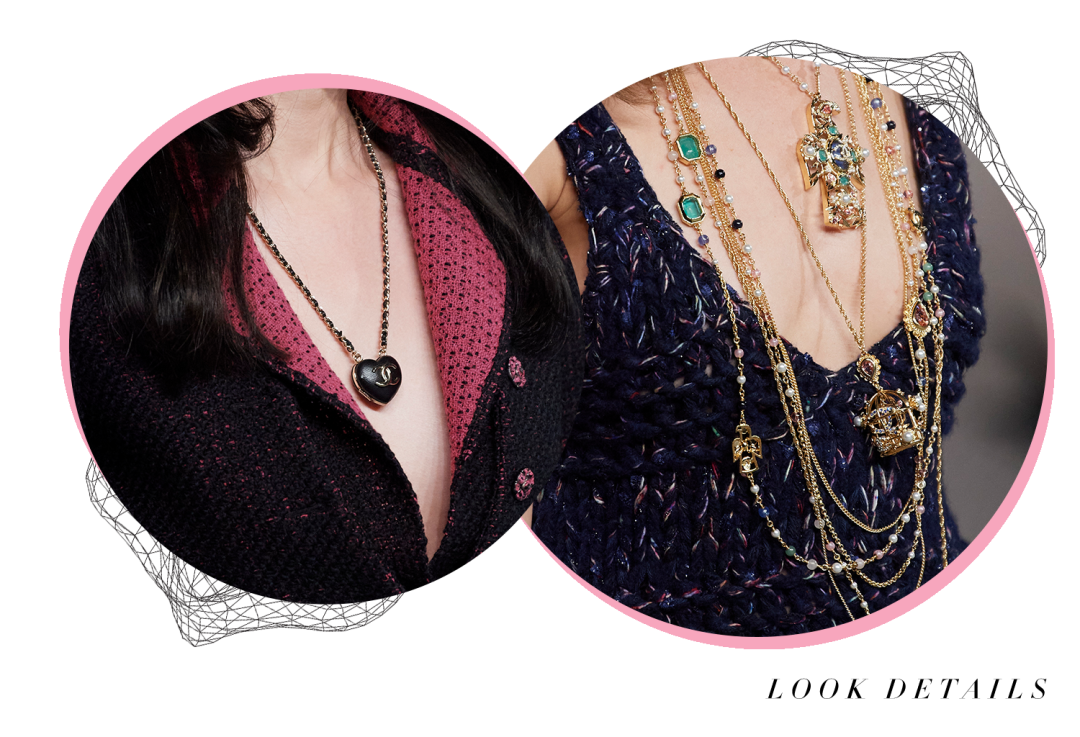 穿着斜纹软呢和香奈儿一起漫步乡野