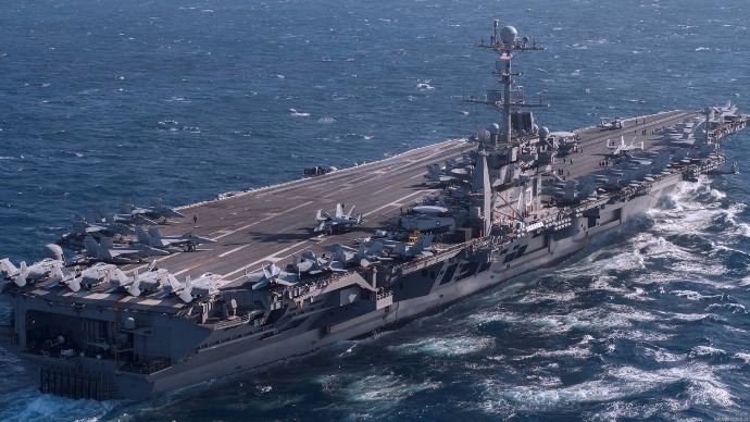 美军在爱琴海北部部署航母 若俄乌局势升级可执行任务