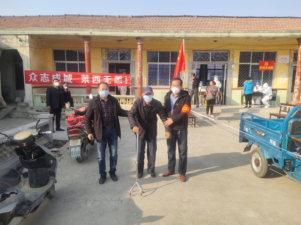 （图为店埠镇后张官寨-寨西头-栖凤台核酸检测临时党支部。）