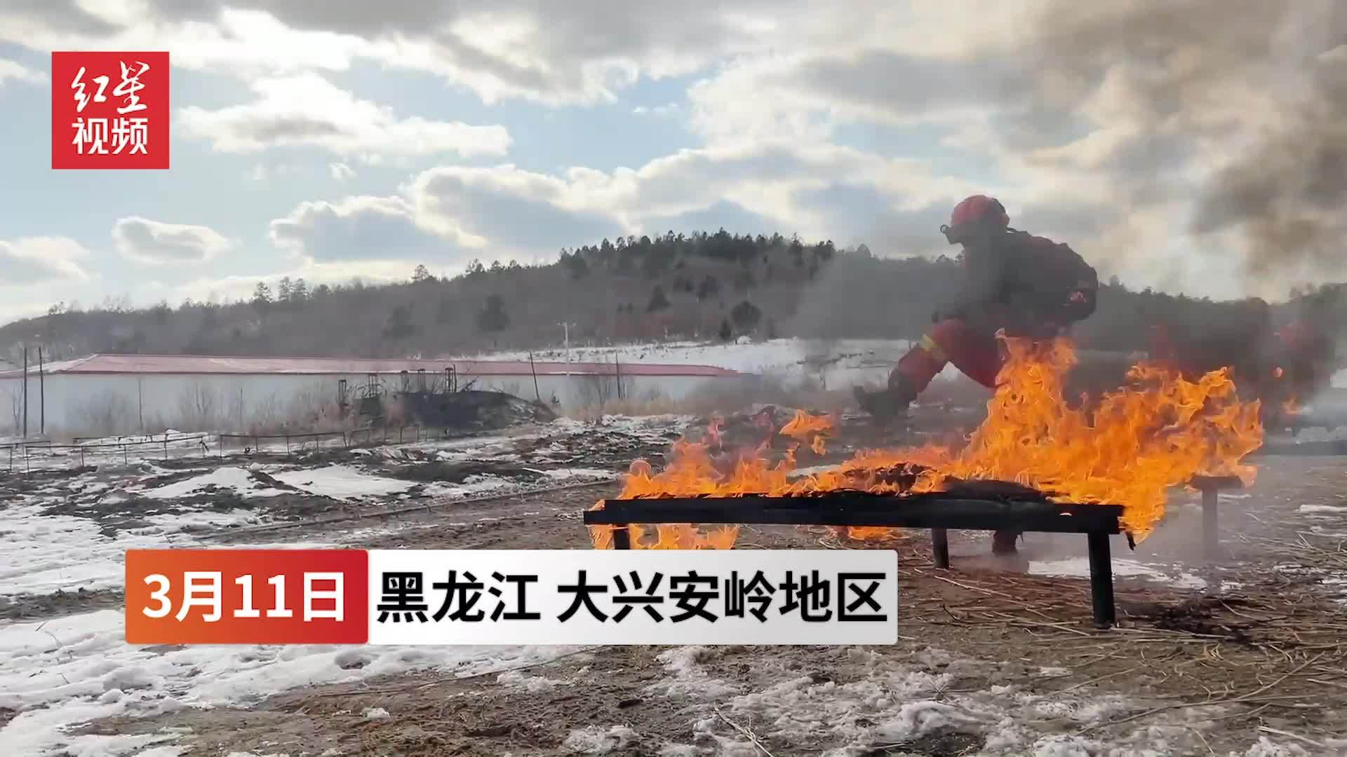 场面震撼！大兴安岭地区森林消防模拟演练 各式装备上阵“穿越火线”