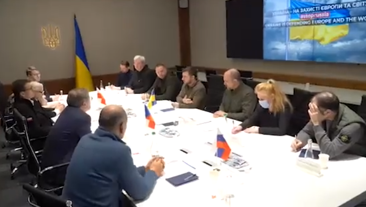 乌克兰方面发布的现场视频截图