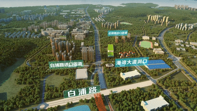 兴业快线(北段)工程东线效果图根据领导留言板答复,东线港湾大道