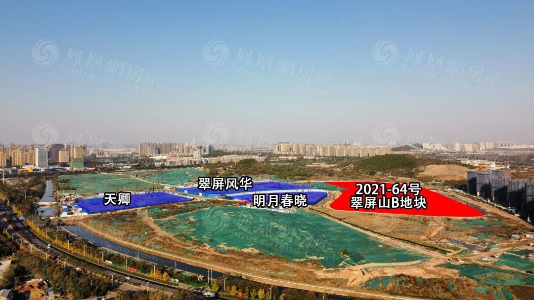 就翠屏山板块来说,在2021年徐州首轮集中供地时热度较高,片区内当时