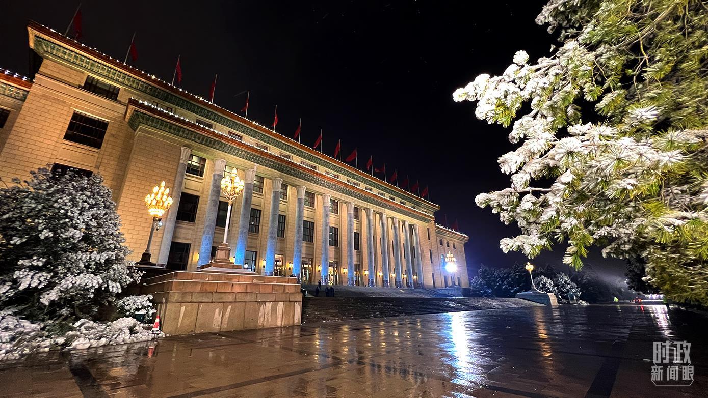 2022年3月18日，北京人民大会堂。（总台央视记者赵化拍摄）