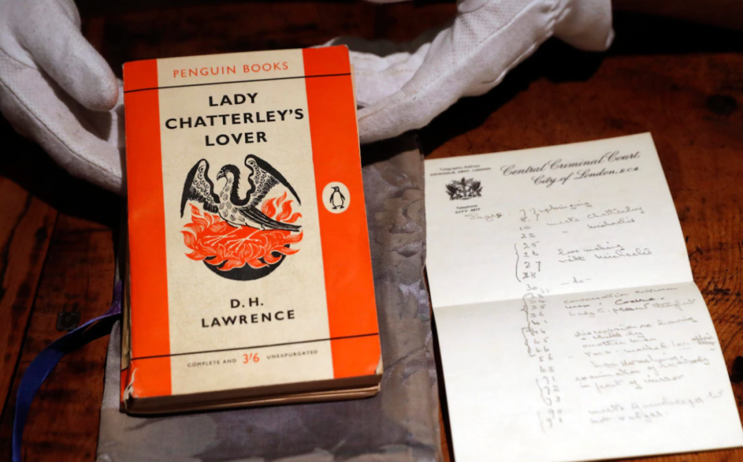 《查泰莱夫人的情人》曾在1929年被英国禁止出版发行。/图源：英国《每日电讯报》。
