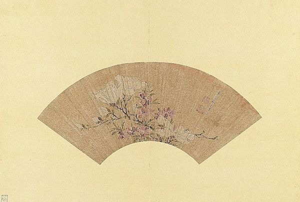 明 陆治 《桃花木兰》 台北故宫博物院藏