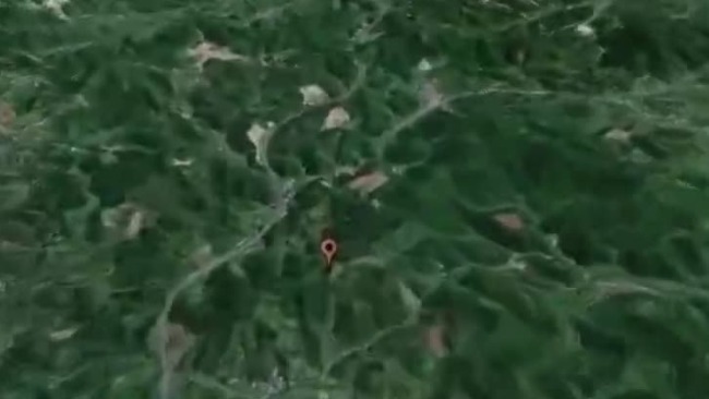 东航坠机地遥感影像公布