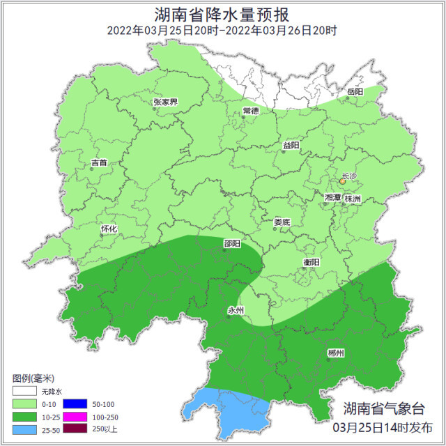 未来一周湖南阴雨仍频繁 气温多起伏