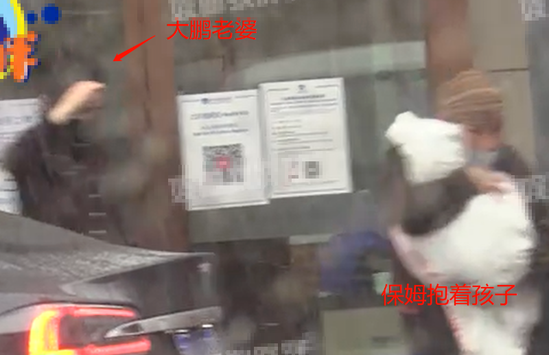 大鹏老婆抱孩子现身医院疑生三胎 雪天路滑遮挡严实步履匆匆_凤凰网