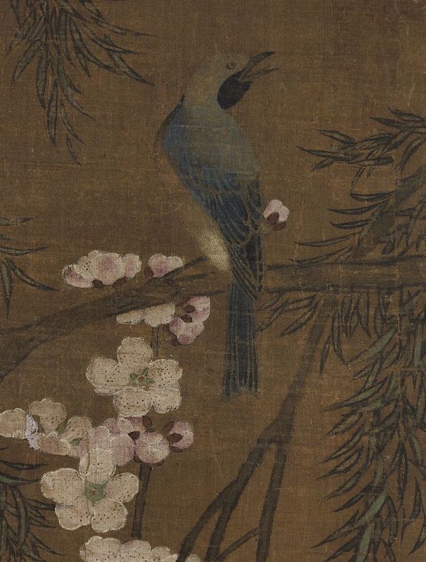 (传)明 吕纪 《画花卉翎毛》轴(局部) 台北故宫博物院藏