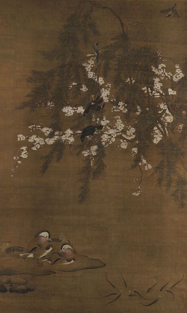 (传)明 吕纪 《画花卉翎毛》轴 台北故宫博物院藏